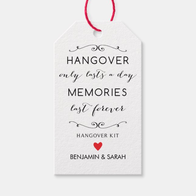 Étiquettes-cadeau Balises du kit de passe-passe / Balises de préfére (Devant)