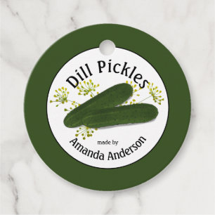 Étiquettes Cadeau Balises Favoris des sachets Dill