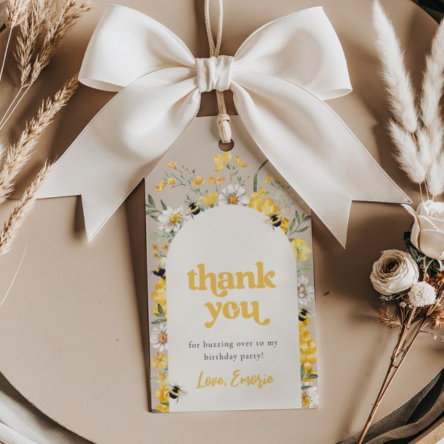 Étiquettes-cadeau Balises Favoris Fleur sauvage Jaune (Créateur téléchargé)