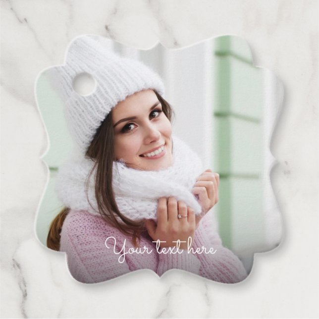 Étiquettes Cadeau Balises Favoris Photo Personnalisées À Toute Occas (Devant)