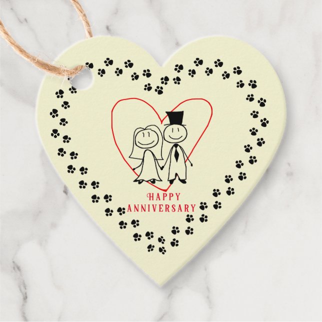 Étiquettes Cadeau Balises Favoriser Anniversaire (Devant)