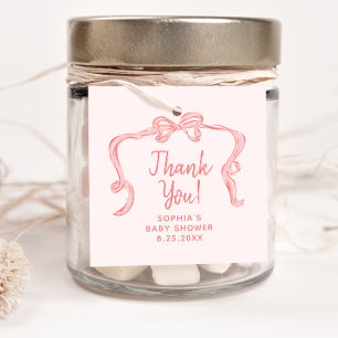 Étiquettes Cadeau Balises Fille Baby shower Fille Poignée Main