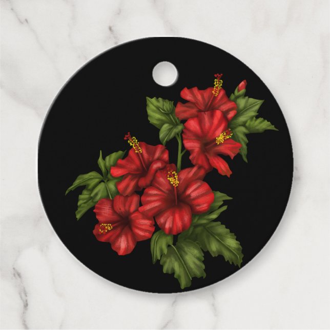 Étiquettes Cadeau Balises Fleurs de délice Favoriser (Devant)