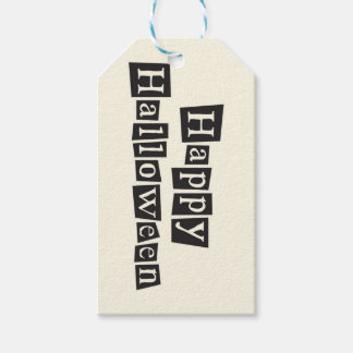 Étiquettes-cadeau Balises Grunge et Vintage Black Treat