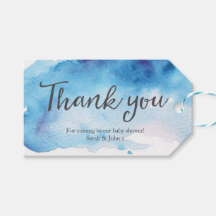 Étiquettes-cadeau Balises Merci Balises de préférence Aquarelle