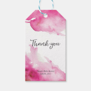 Étiquettes-cadeau Balises Merci Balises de préférence Aquarelle