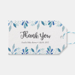 Étiquettes-cadeau Balises Merci Balises de préférence Aquarelle