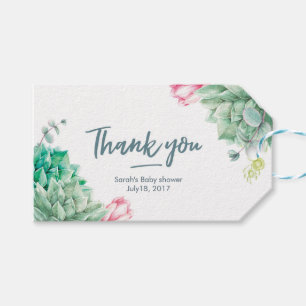 Étiquettes-cadeau Balises Merci   Balises de préférence   fleurs suc