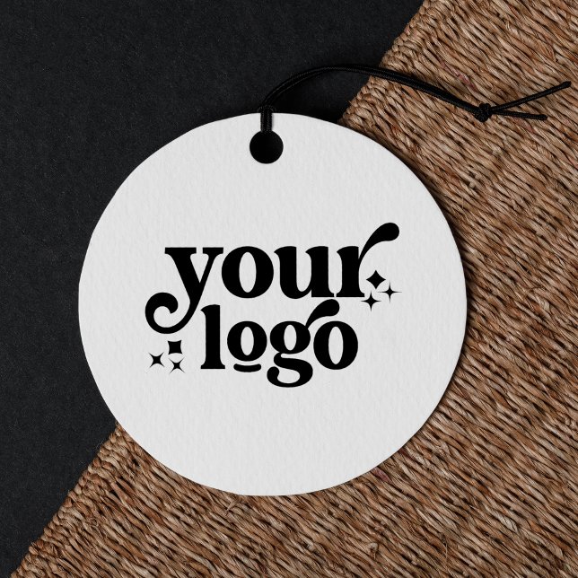 Étiquettes Cadeau Balises Personnalisées Avec Logo De L'Entreprise V (Créateur téléchargé)