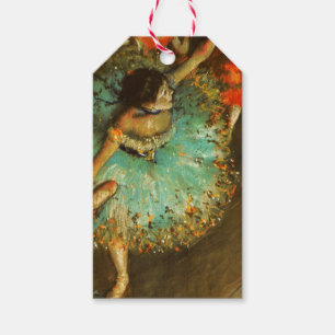 Étiquettes-cadeau Ballerina Dance Green Dancer Edger Degas Peinture