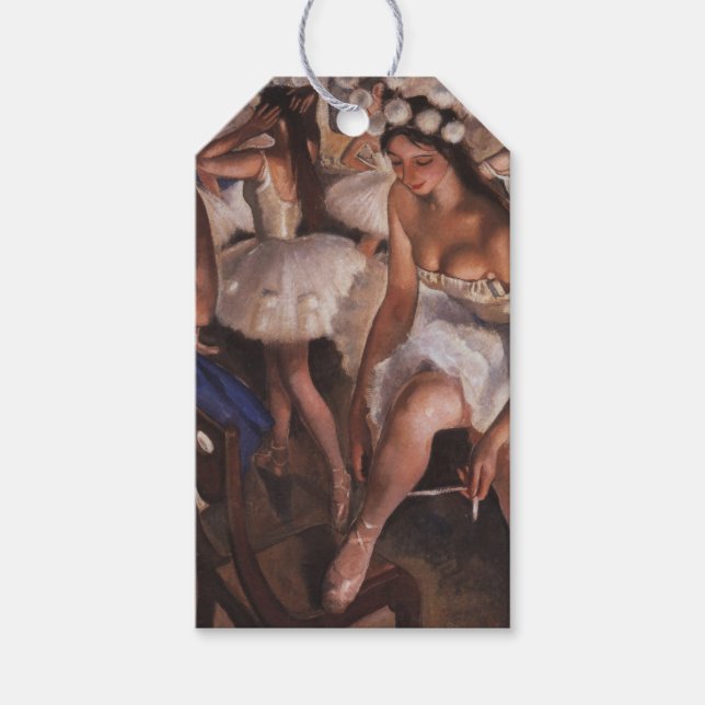 Étiquettes-cadeau Ballerinas dans la salle à manger (par Serebriakov (Devant)