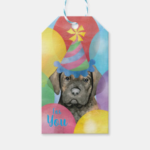 Étiquettes-cadeau Ballons d'anniversaire Cane Corso Tags cadeaux