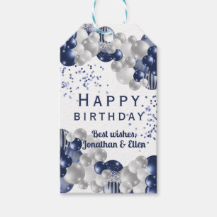 Étiquettes-cadeau Ballons de la Marine