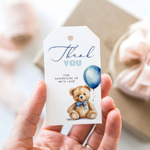 Étiquettes-cadeau Ballotte minimaliste Baby shower moderne Merci