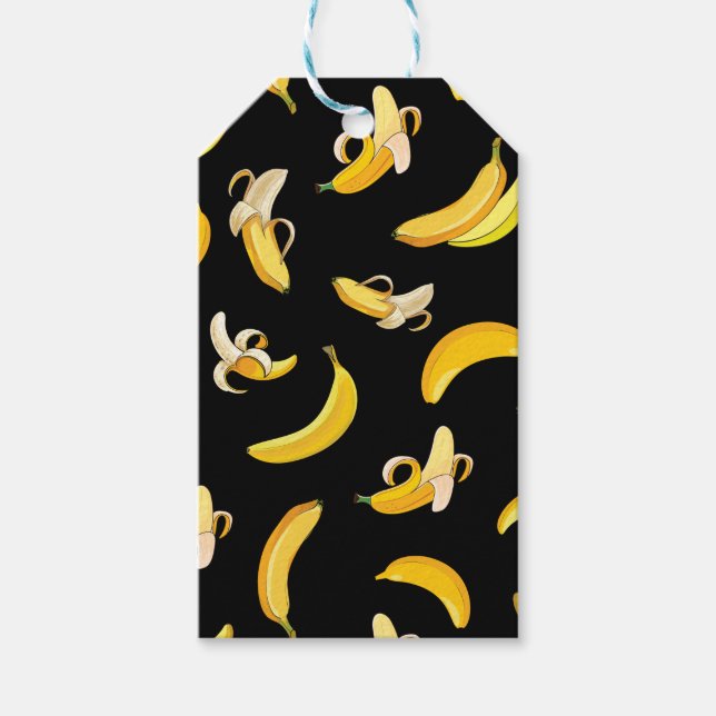 Étiquettes-cadeau Banana Pattern 5 (Devant)
