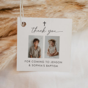 Étiquettes Cadeau Baptême conjoint 2 photo