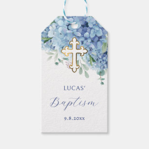 Étiquettes-cadeau Baptême Hydrangea Tags cadeaux