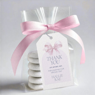 Étiquettes-cadeau Baptême Merci Favoriser Tag - Conception de la cav