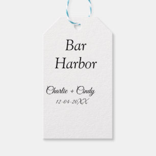 Étiquettes-cadeau Bar Harbour bachelorée fête d'honneur mariage a