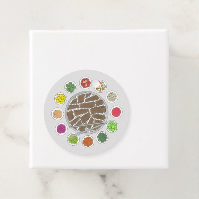 Étiquettes Cadeau Barbecue coréen Barbecue rôti Bulgogi Banchan (En situation)