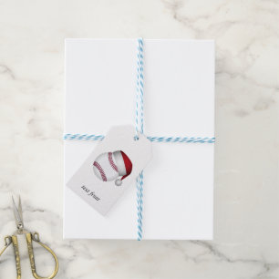 Étiquettes-cadeau Baseball de Noël