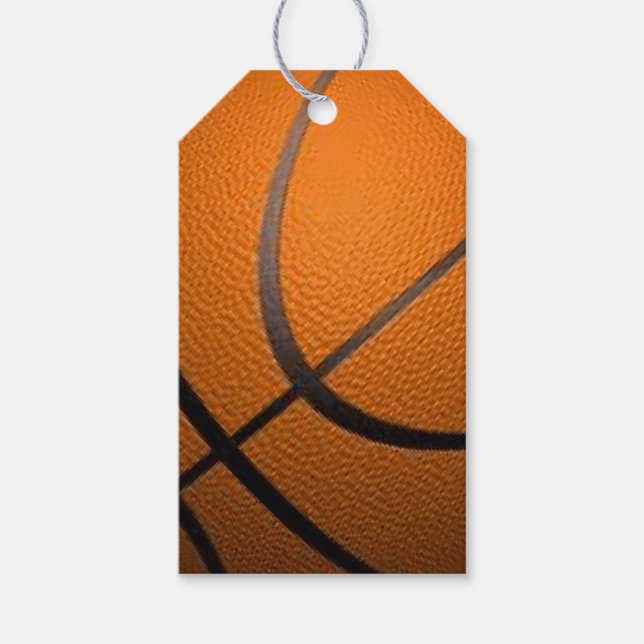 Étiquettes-cadeau Basket-ball Sport Design (Devant)