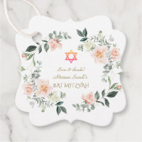 Bat mitzvah de Fleurs blanches brillantes