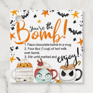 Étiquettes Cadeau Bats Mugs Stars Vous êtes La Bombe Chocolat Chaud