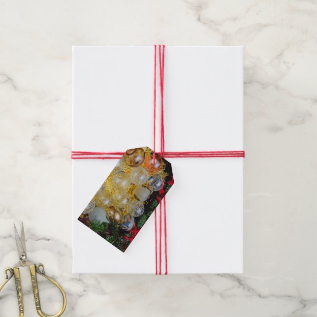Étiquettes-cadeau Baubles de Noël (Avec de la ficelle)