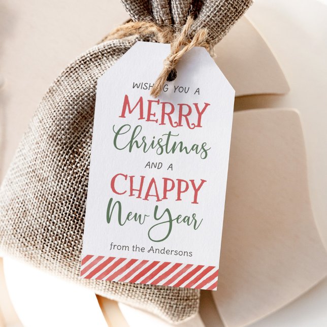 Étiquettes-cadeau Baume à lèvres Noël Vacances (Créateur téléchargé)