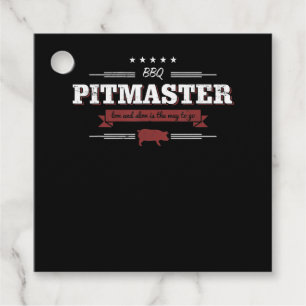 Étiquettes Cadeau BBQ   BBQ Pitmaster Faible Et Lent Est Une Manière