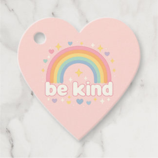 Étiquettes Cadeau Be Kind - Rainbow Pastel Positivity