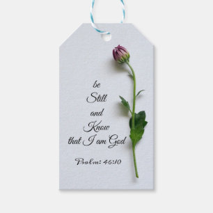 Étiquettes-cadeau Be Still Bible Scripture Citation Psalm Gig.