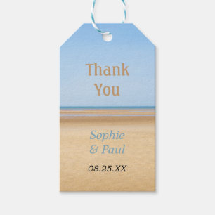 Étiquettes-cadeau Beach Wedding Favor Merci Tags cadeaux