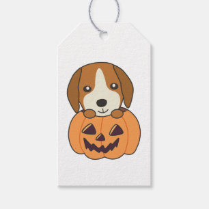 Étiquettes-cadeau Beagle En Chiens Doux Citrouilles Joyeux Cadeau Ha