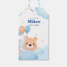 Bear mignonne dans les nuages Baby shower carte d'