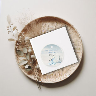 Étiquettes Cadeau Bearly Wait Polar Mama Oear Cub Bébé Garçon Douche