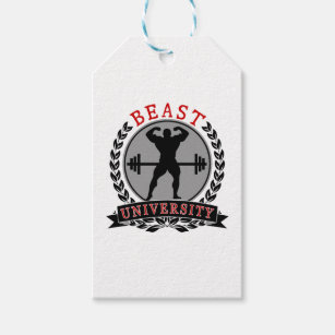 Étiquettes-cadeau Beast University Bodybuilding