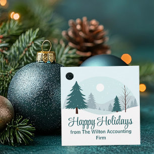 Étiquettes Cadeau Beau Noël Arbres Fêtes d'hiver Fête