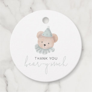 Étiquettes Cadeau Beaucoup d'ours de Merci