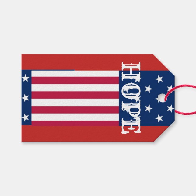 Étiquettes-cadeau Beaux Meilleurs voeux d'espoir (Devant (Horizontal))