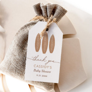 Étiquettes-cadeau Bébé à bord Baby shower de surf