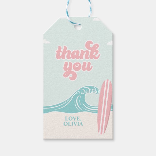 Étiquettes-cadeau Bébé à bord Merci de Baby shower Favor Balise (Devant)