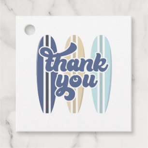 Étiquettes Cadeau Bébé à bord Surfboard Baby shower Merci