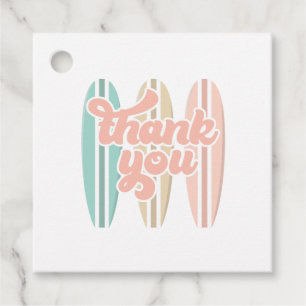 Étiquettes Cadeau Bébé à bord Surfboard Fête de naissance bébé plage