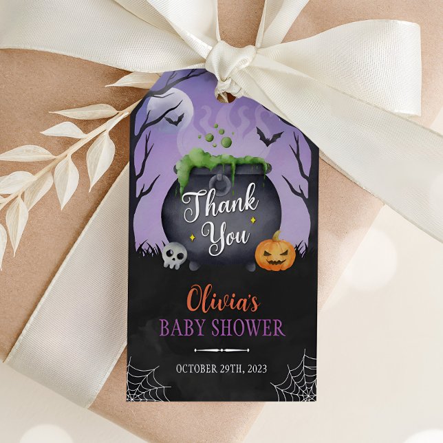 Étiquettes-cadeau Bébé brasse Halloween Baby shower Favor Balise (Créateur téléchargé)