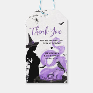 Étiquettes-cadeau Bébé brasse Purple Witch Tags favoris