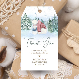 Étiquettes-cadeau Bébé d'hiver C'est froid dehors Baby Favor Tags