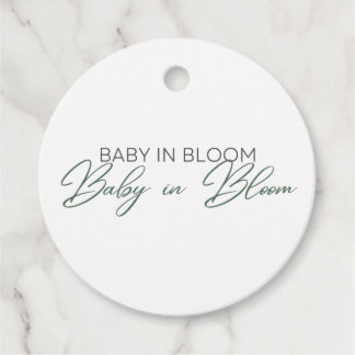 Étiquettes Cadeau Bébé en fleur - Le souffle du bébé