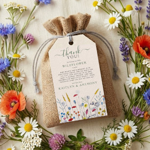 Étiquettes-cadeau Bébé en fleurs Fête prénatale Prairie de fleurs sa